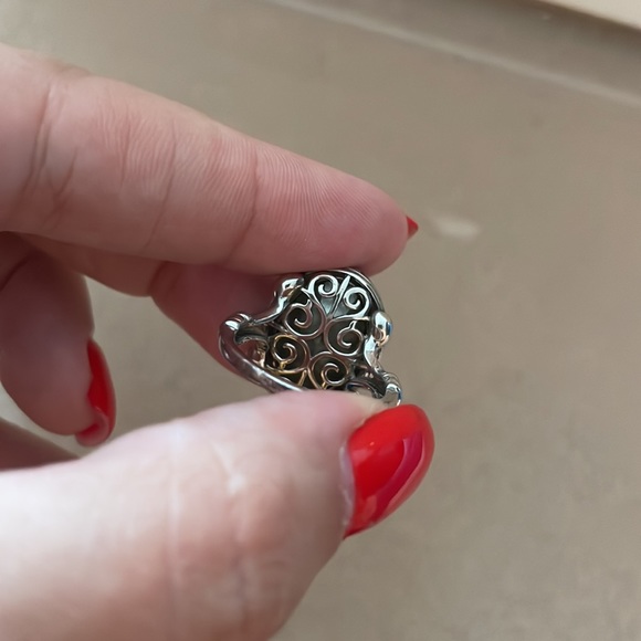 Silver ring with beautiful stone - Picture 4 of 4